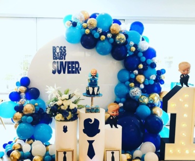 balloon theme decoration near me baby boss Theme Decoration